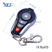 Télécommande de porte de garage YET147 à 4 boutons, télécommande 315 MHz, émetteurs 433 MHz pour barrière de passage