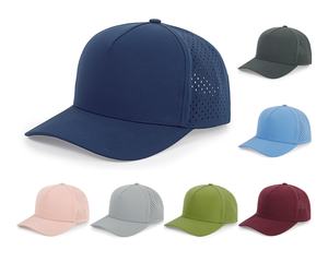 Gorra de Golf Negra Vintage Impermeable de Nailon con Malla Perforada, Personalizada con Imagen Bordada en 3D para Club o Equipo de Fútbol, Estilo Snapback - Product Image 6