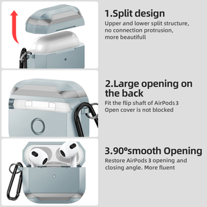 Vente chaude étui anti-rayures pour AirPods Pro 2 Pro 3 housse en aluminium pour AirPods 3 4 étui de protection antichoc pour casque - Product Image 3