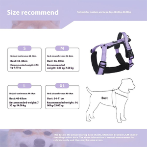 Laisse réfléchissante pour chiens de type berger allemand de taille moyenne et grande, harnais anti-évasion pour poitrine et dos pour la promenade en extérieur - Product Image 5