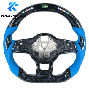 Volante Auto Personalizzato in Fibra di Carbonio Forgiata con LED per VW Golf Mk7 Mk8 Mk7.5 GTI GTD Polo 7 8 Jetta <span class=keywords><strong>CC</strong></span> <span class=keywords><strong>Volkswagen</strong></span> 8R Mk8.5 - Product Image 5