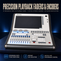Console d'éclairage DMX Quartz Titan, écran tactile 14,1 pouces, 4 sorties DMX, 2048 canaux, contrôleur d'éclairage de scène, bureau Titan V10