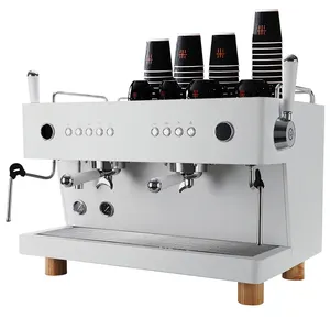 Gemilai CRM3243A mesin kopi espresso profesional Grup 2 ketel ganda manual 58mm multifungsi baru