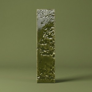 Piastrella Verde Bahia 26, 6 x 26 cm, Spessore 9 mm, Finitura Lucida, Bordi Irregolari - Product Image 1