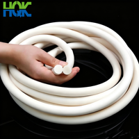 Cordon en mousse de silicone à cellules fermées flexible, bande d'étanchéité ronde en caoutchouc de silicone