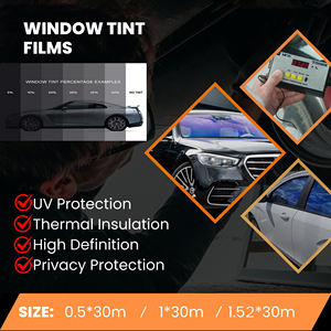 فيلم VLT لنافذة السيارة HD نانو سيراميك لفافة تظليل نافذة السيارة غشاء عازل للحرارة لنافذة السيارة الشمسية - Product Image 2