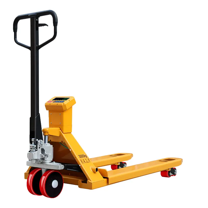 Hand Operated Transport Pallet Truck Jack 1 Ton 2 Ton 3 Ton Manual Hand Pallet Truck With Weighing Scale