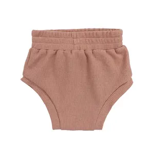 Wholesale Children Clothing Kids Wholesale Baby Waffle Clothes Summer Shorts Baby Ribbed Bloomers Shorts