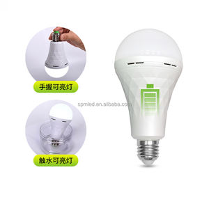 E27 9 ватт светодиодная перезаряжаемая лампа с литий-ионным аккумулятором 1200 мАч <span class=keywords><strong>B22</strong></span> холодная белая пластиковая лампа в 7 Вт 9 Вт 12 Вт 15 Вт опции - Product Image 6