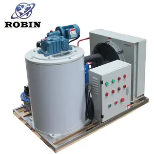 Robin mesin es serpihan 2000 kg desain terbaru pendingin komersial pembuat es 2 ton