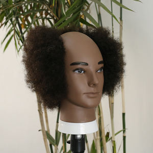 100% vrais cheveux humains hommes <span class=keywords><strong>coiffure</strong></span> formation tête coupe pratique Mannequin tête pour Salon - Product Image 4