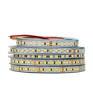 120LEDs 180LEDs Per Meter Strip LED warna ganda DC12V 3 kabel keluar Strip LED warna Duo