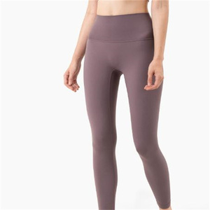 Nuevos pantalones de yoga desnudos para el verano de las mujeres No T Cintura alta-cadera Stretch Fitness Pantalones de nueve minutos <span class=keywords><strong>GYM</strong></span> Yoga <span class=keywords><strong>Leggings</strong></span> - Product Image 1