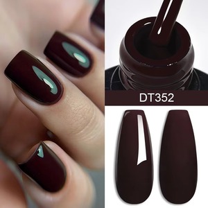 Wine <b>Red</b> Gel Nail Polish Long-Lasting French Style Gel Nail Supplies for Manicure DIY Design Nail Art Varnish - Product Image 3