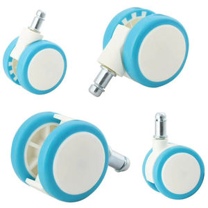 Roulettes pivotantes modernes en nylon et PU de 50 mm, 60 mm, 2 pouces, petites roues adaptées aux trotteurs pour bébés, berceaux, bureaux, hôpitaux et meubles de salon - Product Image 2
