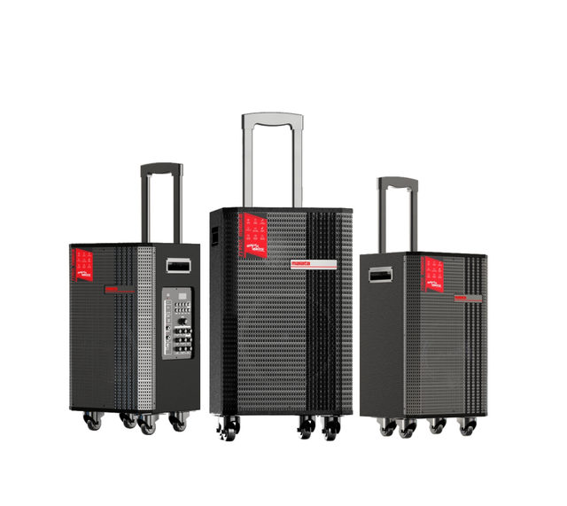 Portable Karaoke PA System with Bluetooth, Battery Powered Trolley Speaker for Singing, Party, Family Entertainment