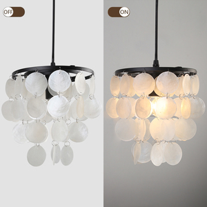 French Vintage <b>Shell</b>-Shaped Pendant <b>Light</b> for a Restaurant - Product Image 3