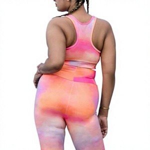 Conjunto Deportivo de Yoga de 2 Piezas para Mujer, Leggings y Sujetador Deportivo, Secado Rápido, Transpirable, Elástico, Traje de Entrenamiento, Personalizado con Impresión OEM, Venta al Por Mayor - Product Image 2