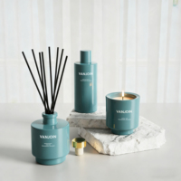 Nouveau Pot en Verre Vide Personnalisé de Luxe pour Bougie en Cire de Soja Aromatique, Décoration d'Intérieur, Diffuseur de Parfum, Désodorisant, Bouteille à Sérigraphie Façonnée