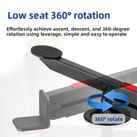 Outil d'installation de pédale de levage de porte en acier au carbone XDRD pour portes en bois avec réglage en hauteur