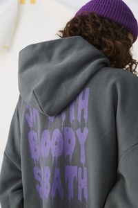 Felpa con cappuccio BLACK <span class=keywords><strong>SABBATH</strong></span> Logo personalizzato di alta qualità 3d Puff Screen Print felpe con cappuccio Unisex oversize pesanti da uomo - Product Image 2