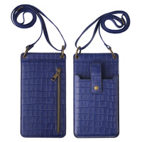 Sac à bandoulière en PU tendance pour femme, petit format, étanche, motif crocodile, porte-monnaie et porte-cartes