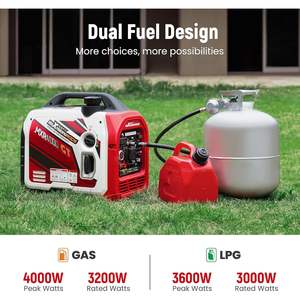 Générateur onduleur à batterie au lithium double carburant MaXpeedingrods 4000 Watts 120V compatible VR avec affichage de contrôle et démarrage électrique - Product Image 5