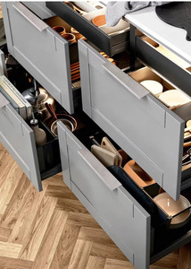 Hot Sale Solid 304 Stainless Steel Conceal Handle Brushed Silver Kitchen Cabinet Hidden Handles Concealed Drawer Pulls - Product Image 5