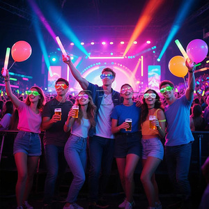 Factory Price Luminous LED <strong>Glasses</strong> Fluorescent Flash Blinds for Concert <strong>Party</strong> and Cheering Wholesale Props <strong>Party</strong> <strong>Decoration</strong> - Product Image 5