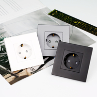 Prise murale mécanique intelligente JIMEIDA 16A pour maison connectée, compatible UE, avec cadre PC, pour Allemagne