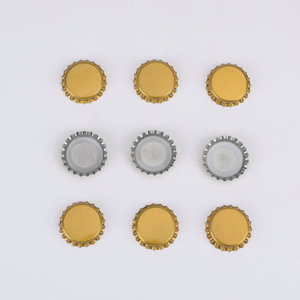 Capsules couronne <span class=keywords><strong>pour</strong></span> bouteilles de bière de 26 mm avec logo imprimé, protection environnementale et doublure PE <span class=keywords><strong>pour</strong></span> bière, boissons gazeuses et eau. - Product Image 5