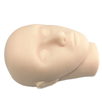 Tête éneuse en silicone haute résistance, visage avec os, pour enseigner l'édonie médicale