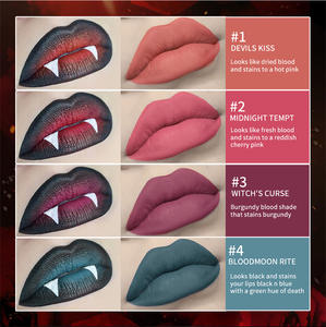 Nuevo Brillo Labial con Efecto Sangre, Antiadherente, para Halloween, en Envase con Forma <span class=keywords><strong>de</strong></span> Cuchillo, <span class=keywords><strong>de</strong></span> Larga Duración - Product Image 2