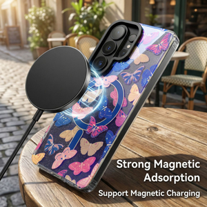 Étui de téléphone magnétique anti-lumière bleue IMD, motif floral OEM, coque de protection pour téléphone portable <span class=keywords><strong>Samsung</strong></span> Galaxy S26 Ultra - Product Image 3