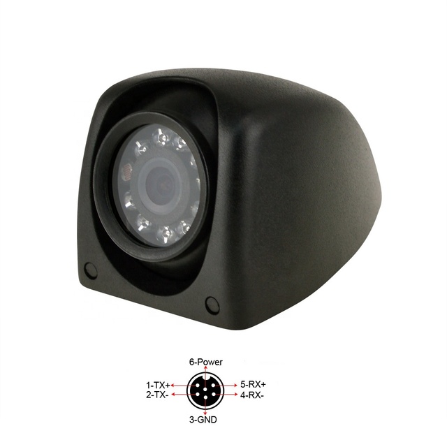 Truck & Bus 1080P IPC Camera with 6P Connector for Mobile NVR, Waterproof Vehicle Security System