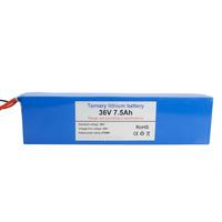 Paket Baterai Lithium 36V Berkualitas Tinggi 7.5Ah 270wh untuk Peralatan Listrik