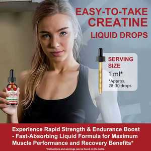 OEM/ODM <b>Creatine</b> Monohydrate Liquid Drops with High Absorption, Strength & Recovery Supplement for Men and Women - Product Image 3