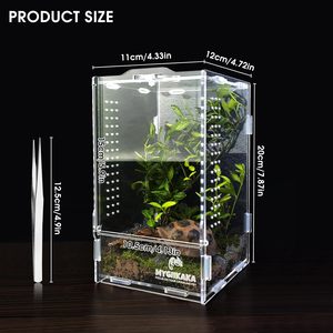 Vente en gros de terrariums en acrylique pour araignées sauteuses, insectes, mantes religieuses, grenouilles, reptiles - Product Image 4