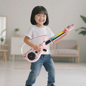 Bambini <span class=keywords><strong>mini</strong></span> chitarra giocattolo strumenti musicali bambini di apprendimento esercizio multifunzione Bluetooth chitarra elettronica per bambini - Product Image 6