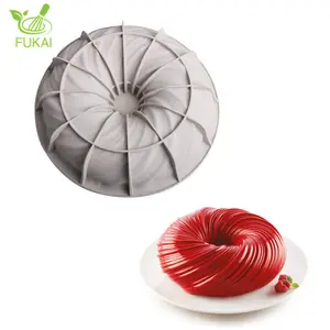 RTS Hot Sale Mousse Silicone Pastry Mould Baking Supplies Jelly Mold Chocolate Dough Sugar Cream Tools