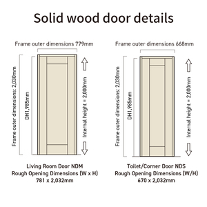 Indonesia thông cửa gỗ rắn & khung - Product Image 4