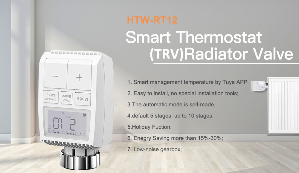 Termostato Smart WiFi FCU de forma ovalada habilitado para Alexa para  termostato fan coil