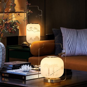 Chinese Style Table <b>Lamp</b> E27 LED <b>Touch</b> Control Eye Caring For Living Room Bedroom Study Tea Room - Product Image 1