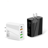 Chargeur USB 65W GaN PD+QC3.O US EU UK AU Super charge rapide pour iPhone/Samsung/Huawei/Oppo/Vivo/Xiaomi