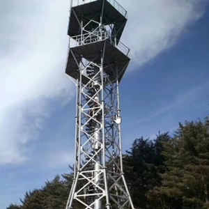 Torre de Vigilância de Aço Personalizável à Prova de Fogo Galvanização a Quente 3-pés/4-pés 35m 100ft Monitoramento de Alerta de Incêndio Florestal 50 Anos - Product Image 2