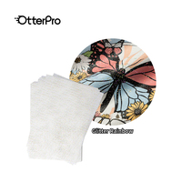 OtterPro Vente en gros Prix bas Feuille de paillettes arc-en-ciel A4 Film de transfert thermique DTF en rouleau