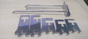 Wall-mounted Stainless Steel Column Connection Device Sliver Metal <strong>Connector</strong> <strong>With</strong> Screws for Fixing AA Column and Hanging bar - Product Image 2