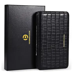 Approvisionnement direct d'usine Étuis à cigares en cèdre espagnol Étui à cigares <span class=keywords><strong>Cuba</strong></span> en cuir de voyage de style classique - Product Image 1