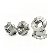 Pièces en acier inoxydable de haute précision : Écrous, Brides, Écrous à bride hexagonale, Fabrication métallique usinée sur machines CNC, Pièces de montre