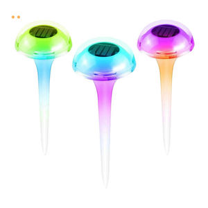 Lampe solaire de jardin 7 couleurs changeantes Kit de lampe champignon pour éclairage extérieur <span class=keywords><strong>Spot</strong></span> <span class=keywords><strong>LED</strong></span> Jardin Chemin Paysage - Product Image 1